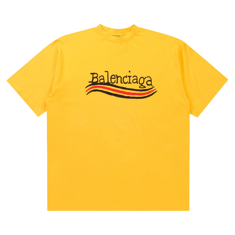 Balenciaga Hand Drawn Political Campaign T-Shirt "Maize"