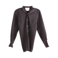 Studio Nicholson V Neck Button Through Top "Yam"