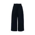 Studio Nicholson Deep Pleat Volume Ankle Crop Pant "Dark Navy"