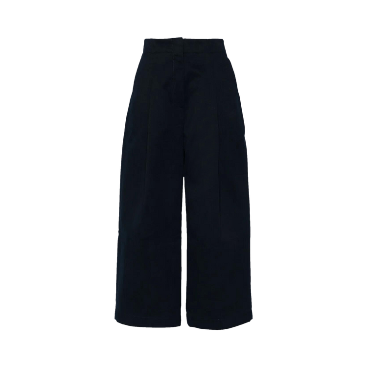 Studio Nicholson Deep Pleat Volume Ankle Crop Pant "Dark Navy"