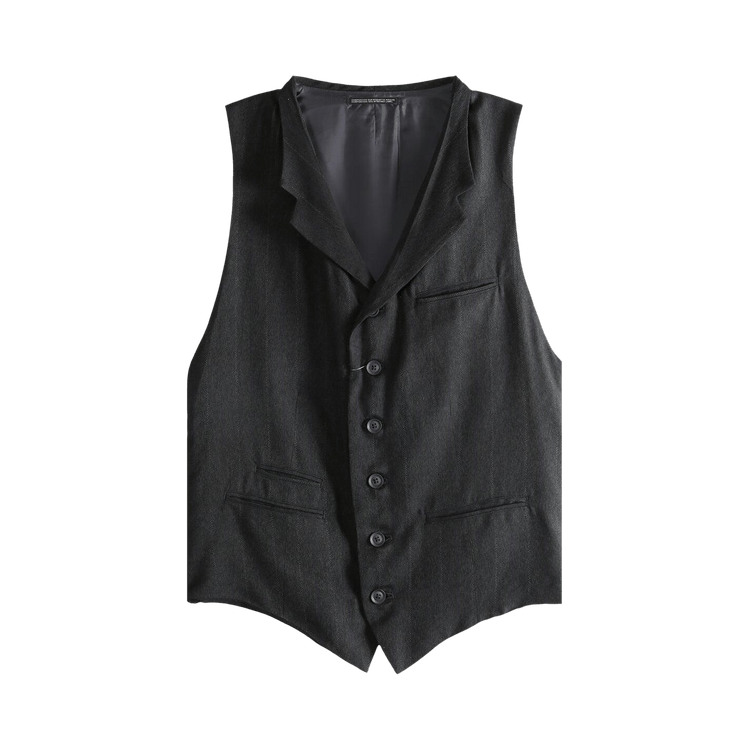 Yohji Yamamoto Pour Homme Backside Padded Vest Top "Black"