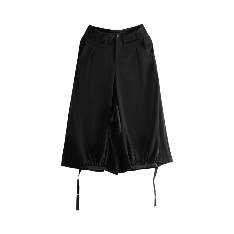 Yohji Yamamoto F Gathered Pants "Black"