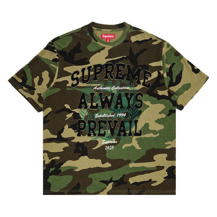Supreme Always Prevail Short-Sleeve Top "Woodland Camo"