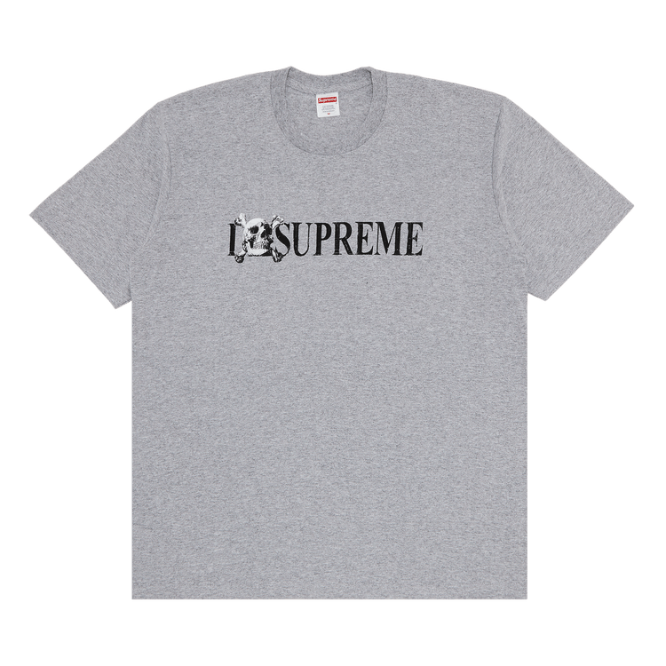 Supreme Skull Tee "Heather Grey"