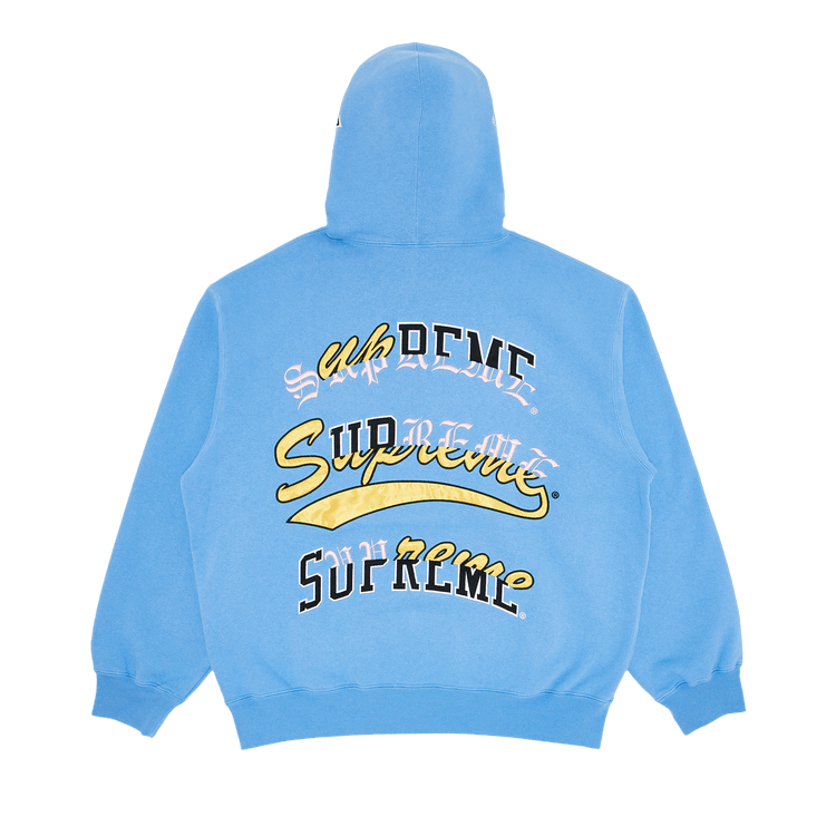 Supreme Multi Logos Hooded Sweatshirt "Light Blue"