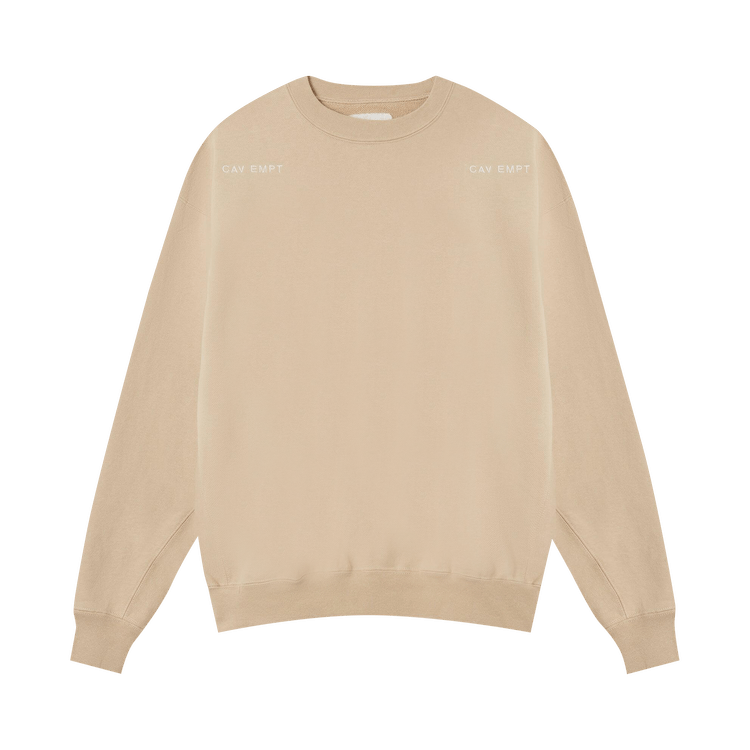 Cav Empt Gauze FB Crewneck "Beige"