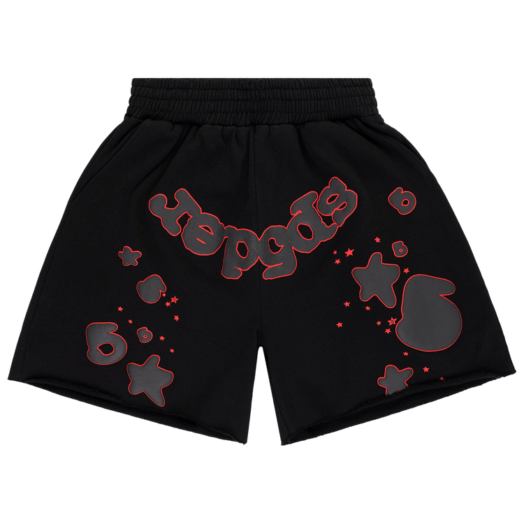 Sp5der Beluga Outline Sweatshort "Black"