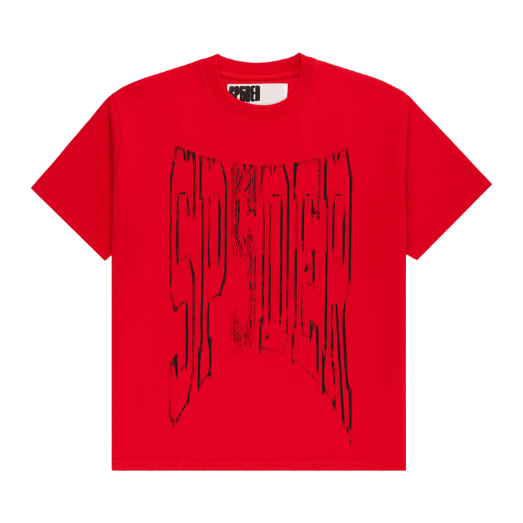 Sp5der Diffused Collegiate Tee "Red"