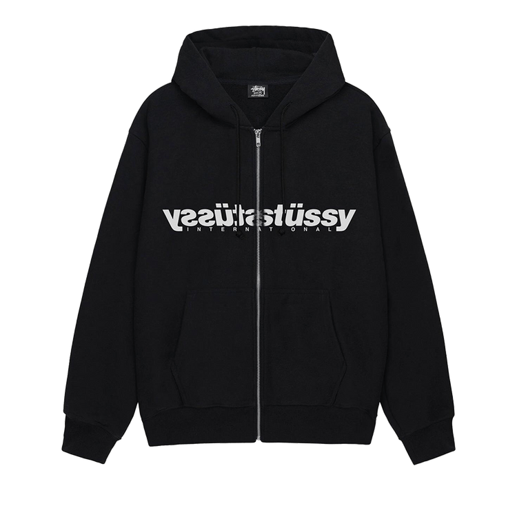 Stussy Mirror Zip Hoodie "Black"