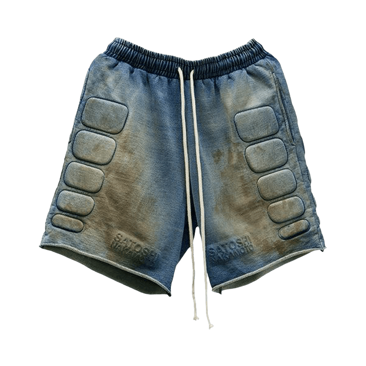 Satoshi Nakamoto Luke Moto Shorts "Dirty Blue"