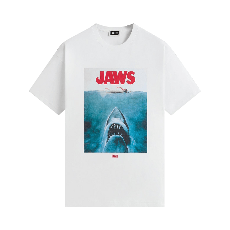 Kith For Jaws Main Poster Vintage Tee "Bright White"
