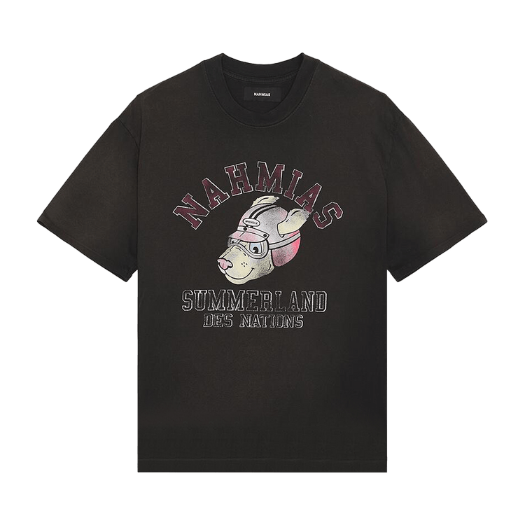 Nahmias Des Nations Boxy T-Shirt "Aged Black"
