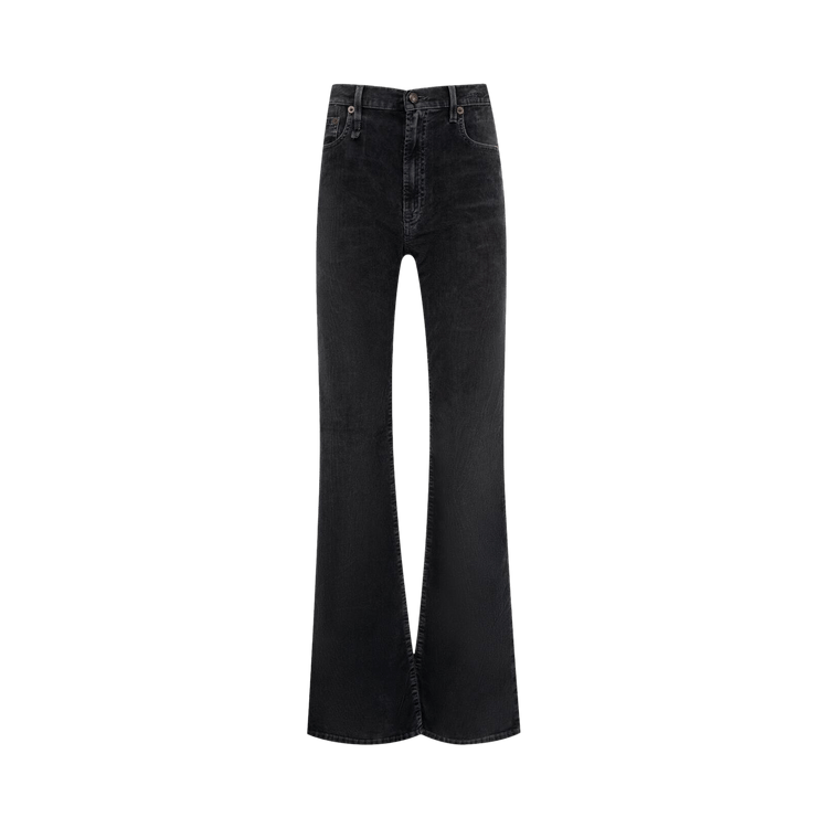R13 Jane Jean "Obsidian Stretch Cord Black"