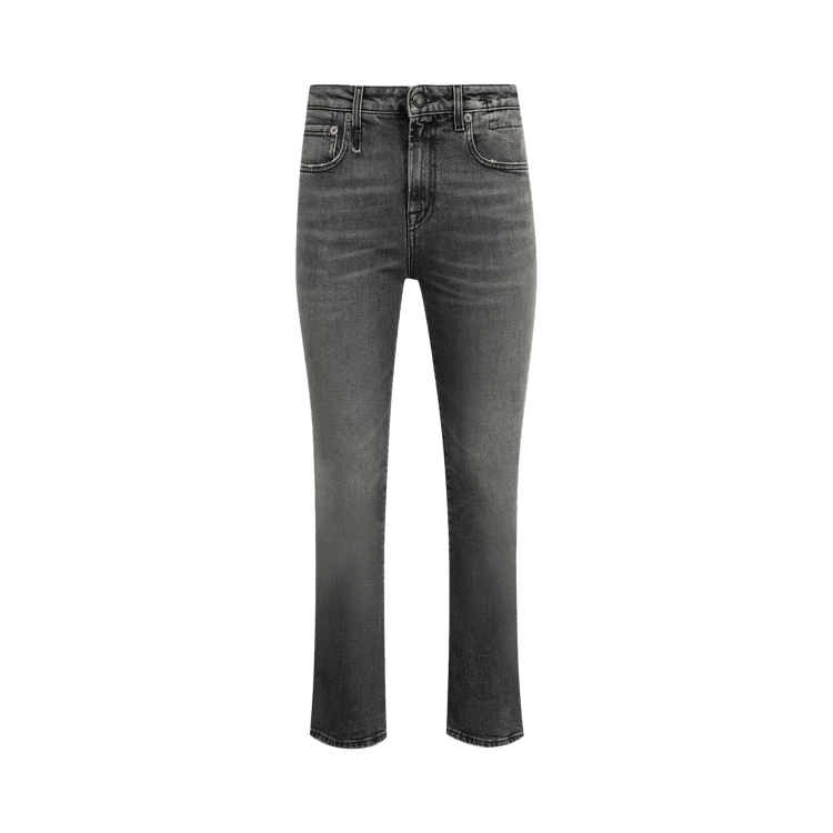 R13 Kick Fit Jean "Leyton Black Stretch"
