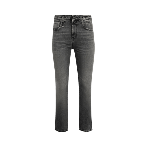 R13 Kick Fit Jean "Leyton Black Stretch"