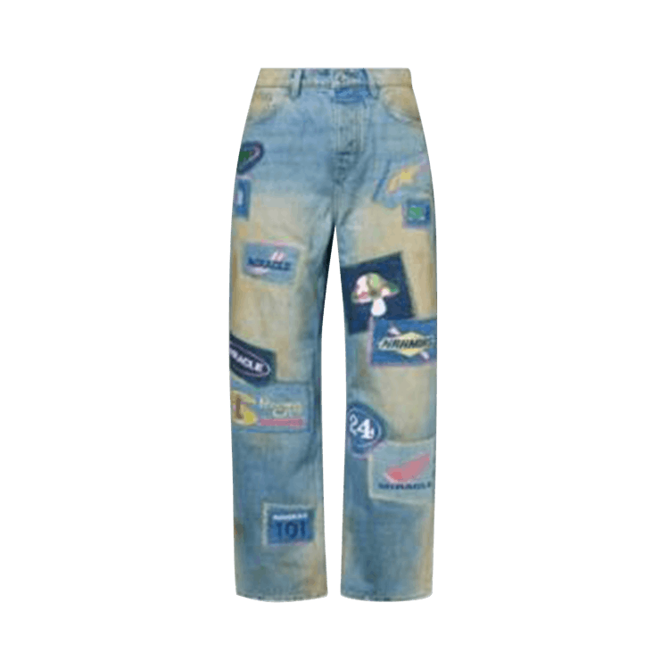 Nahmias Moto Patch Jeans "Light Wash"