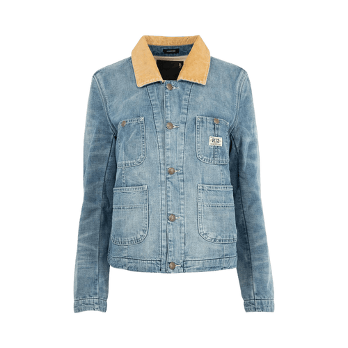 R13 Cropped Chore Coat "Calli Blue"