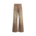 R13 Damon Pleated Wide Leg "Sawdust"
