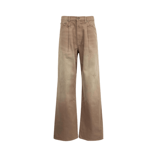 R13 Damon Pleated Wide Leg "Sawdust"
