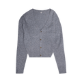 R13 Split Hem Cardigan "Light Heather Grey"