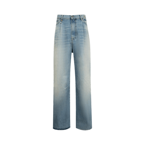 R13 Wayne Articulated Knee Jean "Merrin Blue"