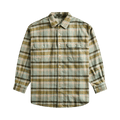 R13 Boyfriend Shirt "Turquoise Plaid"