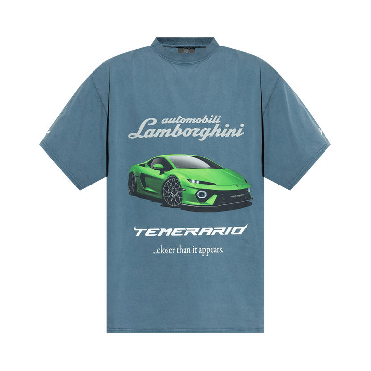 Balenciaga x Lamborghini Oversized T-Shirt "Dark Blue"