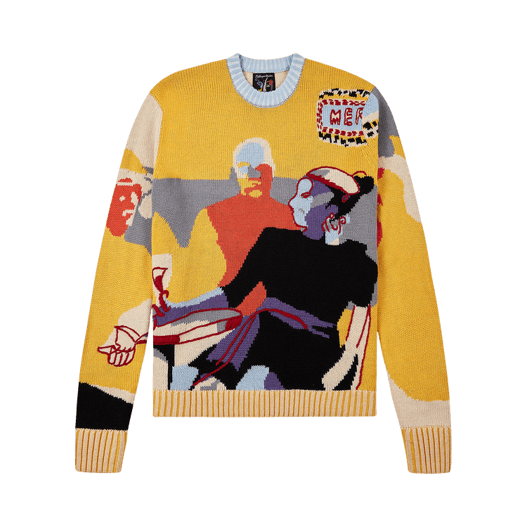 KidSuper Last Drink Sweater "Yellow"