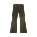 PURPLE BRAND Flock Dipped Flared Denim "Green"