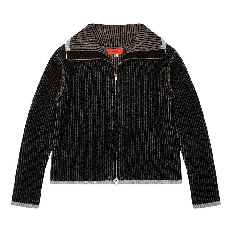 Eckhaus Latta Huddle Zip Sweater "Blackbird"