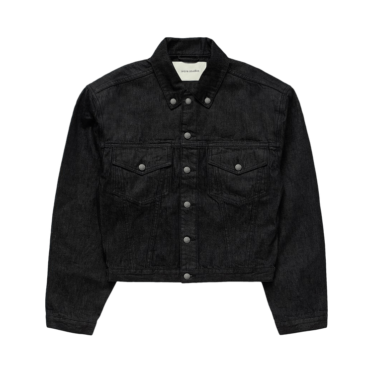 Entire Studios Shrunken Denim Jacket "Raw Black"