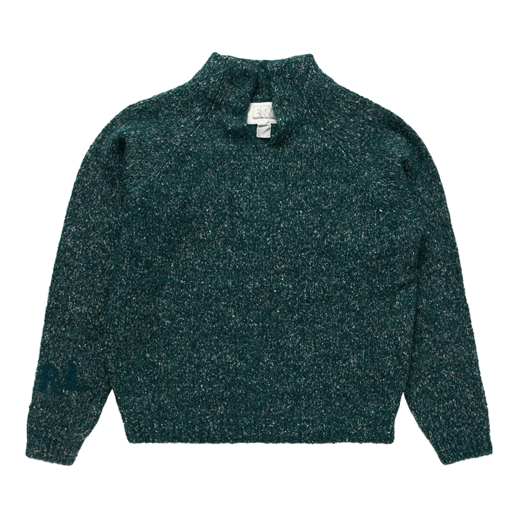ERL Slit Neck Alpaca Sweater "Dark Green"