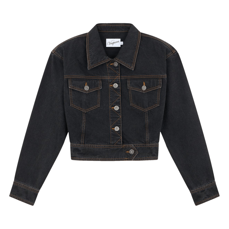 VAQUERA Cropped Denim Jacket "Black"