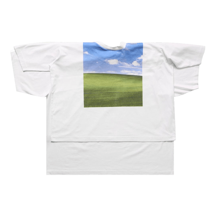 Vetements Desktop Double Layered T-Shirt "White"