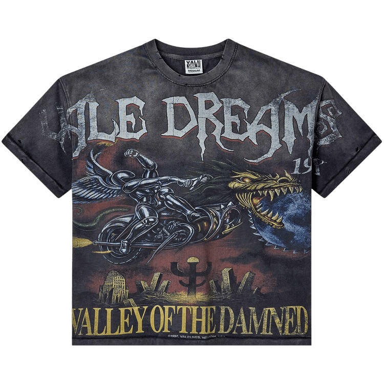 Vale Forever Ride The Dragon Tee "Washed/Black"
