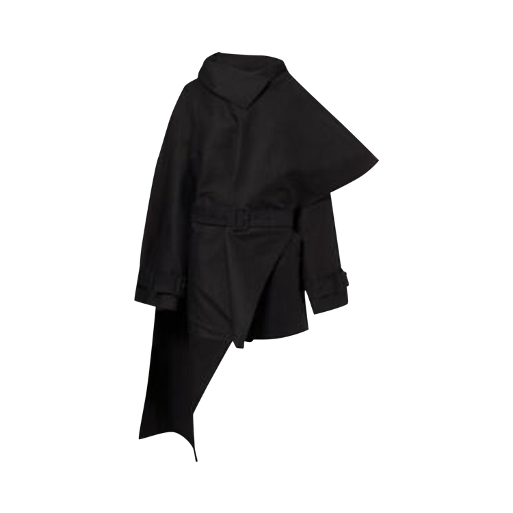 Entire Studios Mini Scarf Coat "Black"
