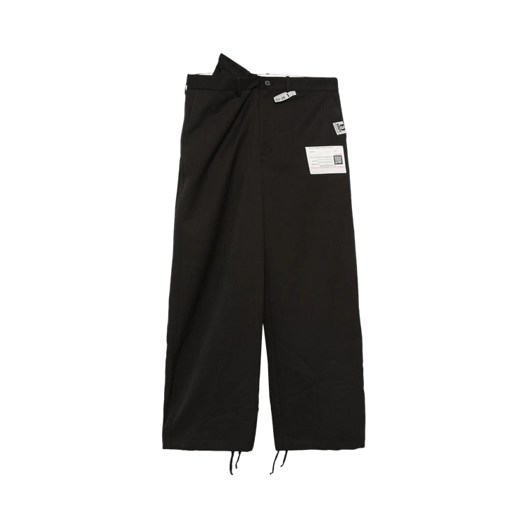 Maison Mihara Yasuhiro Sleeve Layered Wool Trousers "Black"