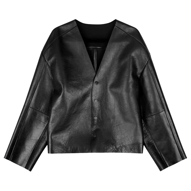 Entire Studios Minimal Leather Jacket "Blackleather"