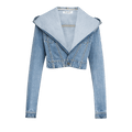Alaïa Hooded Jacket "Bleu Clair"