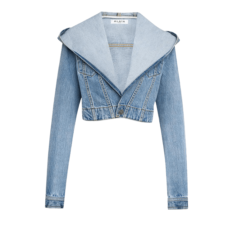 Alaïa Hooded Jacket "Bleu Clair"