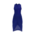 Alaïa Skeleton Dress "Bleu Electrique"