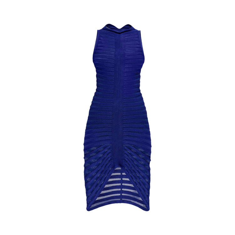 Alaïa Skeleton Dress "Bleu Electrique"