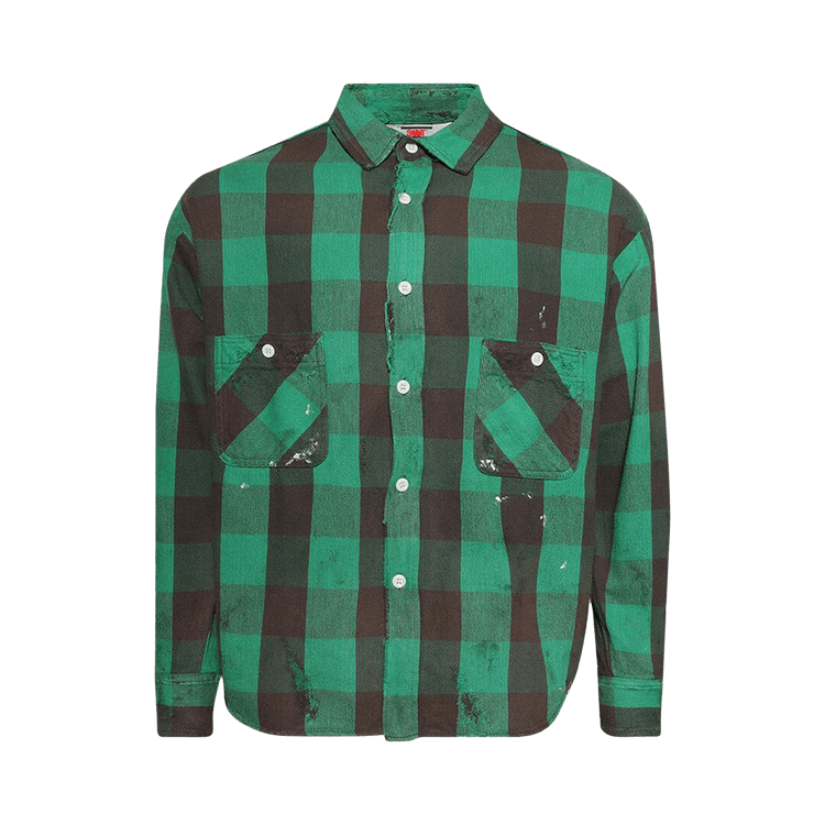 SAINT Mxxxxxx Flannel Shirt "Green"