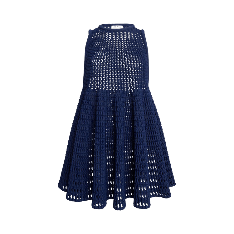 Alaïa Waffle Dress "Minuit"