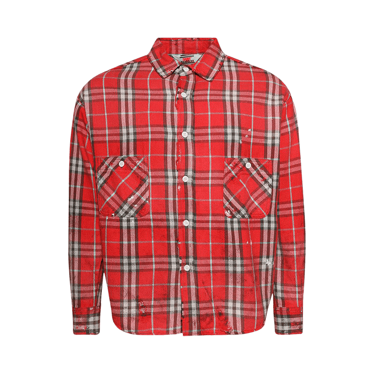 SAINT Mxxxxxx Flannel Shirt "Red"