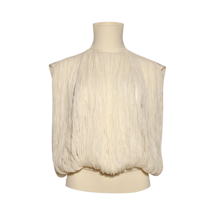 Alaïa Fringes Top "Blanc Casse"