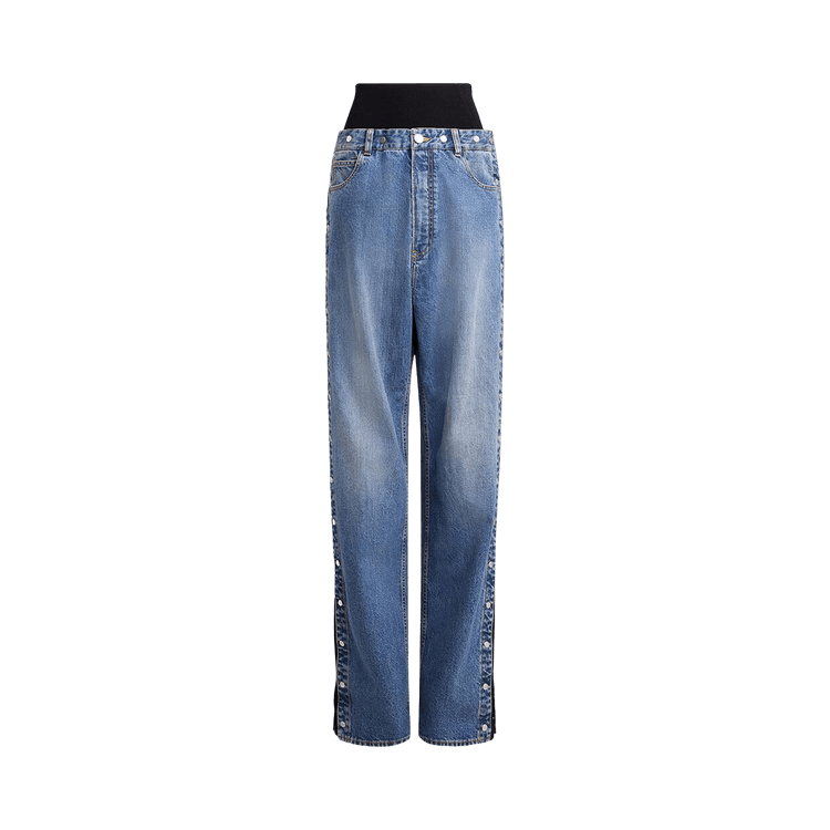 Alaïa Snap Jeanss "Bieu Vintage"