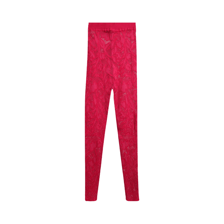 Alaïa Lace Leggings "Fuchsia"