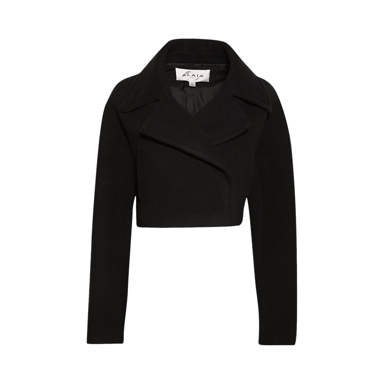 Alaïa Cropped Caban Jacket "Noir Alaia"