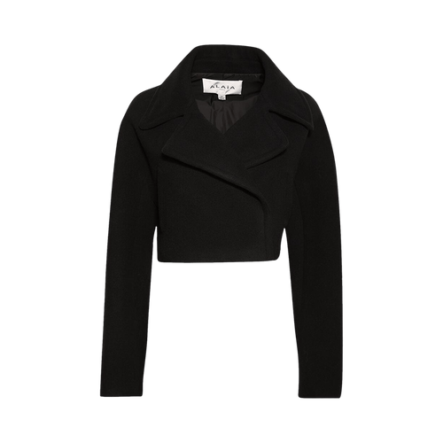 Alaïa Cropped Caban Jacket "Noir Alaia"